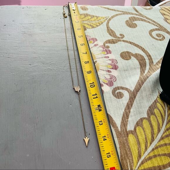 J. Crew Y chain Arrow Necklace - Picture 2 of 6